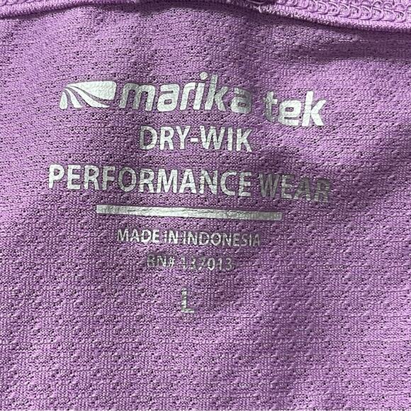 Marika Tek Lavender Dry-Wik Performance Wear T-Strap Racerback Tank Top - Large - Picture 6 of 9